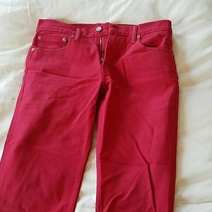 Levis 511 Red Jeans